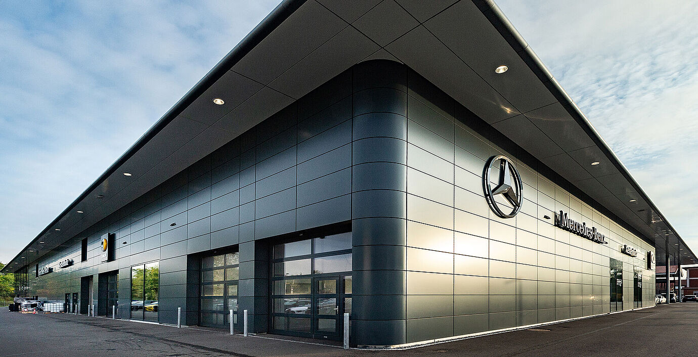 Das neue PW Center in Pratteln der Mercedes-Benz Händlerin Kestenholz Gruppe